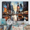 thumbnail image 2 of Designart "Pop Art Philadelphia II" Cityscapes Metal Wall Art Prints, 2 of 5