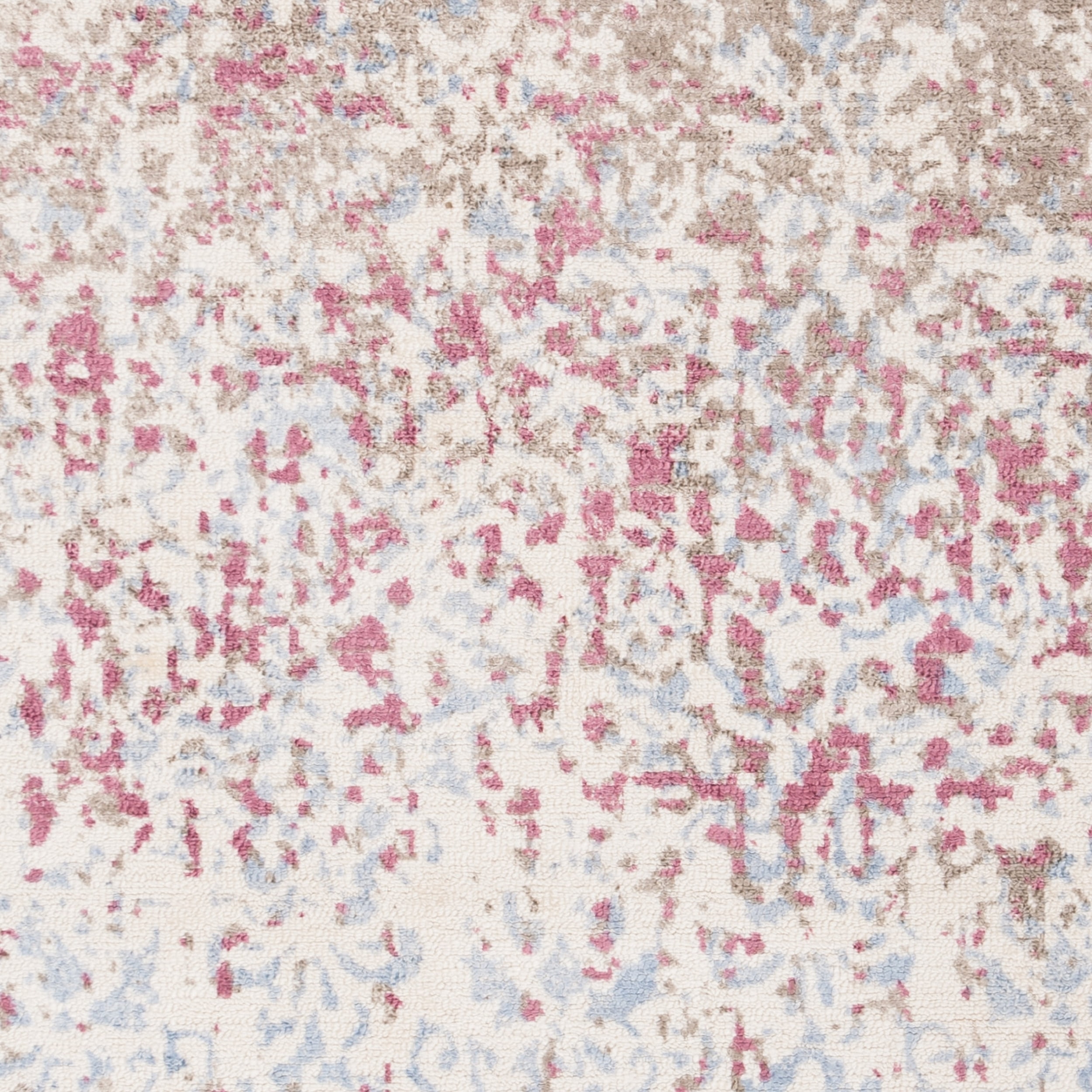 SAFAVIEH Expression Kliment Abstract Area Rug, Ivory/Blue, 4' x 6'