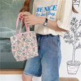 thumbnail image 4 of Large Capacity Flower Canvas Shoulder Bag Convenient For Women Magnetic Snap Closure Canvas Shoulder Bag, 4 of 12