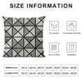 thumbnail image 5 of SHANXI  Throw Pillow Covers Geometry Grey Print Cushion Cover Soft Pillow Cases for Home Sofa Bed Chair Car Office Decorative 24x24in, 5 of 5
