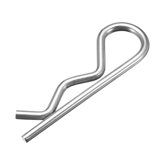 2.5mm x 45mm Carbon Steel R Shaped Spring Cotter Clip Pin Fastener 100 Pcs