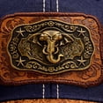 thumbnail image 5 of KNITE Gorra Trucker Hombre Elefante Suerte Vaquera Herraje Metálico Rancho, 5 of 5