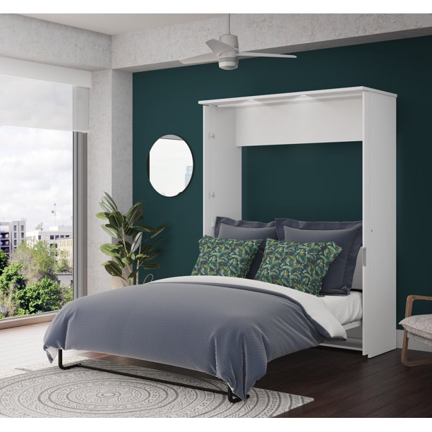 Bestar Lumina Queen Wall Bed In White Com - Lumina Queen Wall Bed With Desk Bestar Lumina Queen Wall Bed In White Com - Lumina Queen Wall Bed With Desk