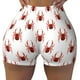 thumbnail image 2 of Balery Spiders Insects Pantalones cortos de entrenamiento estampados para mujer, sin costuras, ajustados, para gimnasio, yoga, correr, deportes, ejercicio activo, fitness.-Medium, 2 of 8