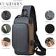 thumbnail image 3 of Mochila Riñonera Shendy Vendy Cruzada Mariconera Antirrobo Tipo Piel Con Entrada Usb, 3 of 6