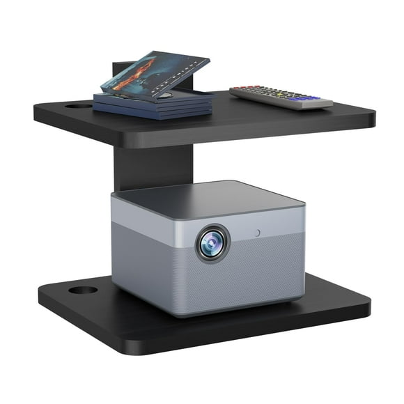 Estante flotante para TV, soporte para proyector WALI de 10 kg, color negro