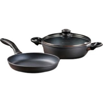 

Swiss Diamond 3 Piece Set - Fry Pan & Casserole with Lid