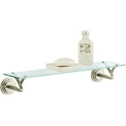Glass Shelf with Nickel Mounts