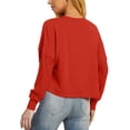 thumbnail image 2 of Yokua Womens Button Up Cardigan Knit Fabric Simple Design Long Sleeve Sweater Jacket, 2 of 8