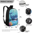 thumbnail image 3 of Uorisanigo Sea Whale Backpack for Boys Girls Backpack with Lunch Bag Pencil Case Water Bottle Sleeve, 4 Pcs School Bag Set for Elementary Middle Bookbag, 3 of 7