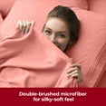 thumbnail image 5 of Mellanni California King Flat Sheet Only, Hotel Luxury Soft Microfiber Top Sheet, 1 Piece, Coral, 5 of 7