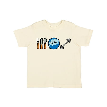 

Inktastic Eat Sleep Weightlifting Gift Toddler Boy or Toddler Girl T-Shirt
