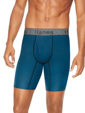 Men's ComfortFlex Fit Long Leg Boxer Brief, 3 Pack
