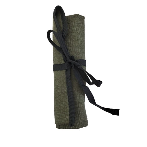Canvas Cloth Rolls Portable Pouches Bag Wrench Tool Foldable Spanner Hammer Pocket Tool Storage Bag 12''x11''