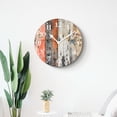 thumbnail image 4 of 14 Inch Wall Clock Battery Operated Silent Clock Decorative for Office, Kitchen, Outdoor, Living Room，Vintage Wooden Plank Retro Elaborate, 4 of 4