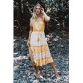 thumbnail image 5 of Vestido de verano bohemio TEELYNN, sexy, sin mangas, con tirantes, 2019, con estampado floral de rayón, para playa, vestidos de verano para mujer gitana, 5 of 5