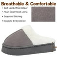 thumbnail image 2 of BERANMEY Thick-Soled Fuzzy Slippers for Women & Men - Cozy Platform House Shoes with Anti-Slip Sole, Warm Plush Lined Indoor Outdoor Short Ankle Slippers, 2 of 7