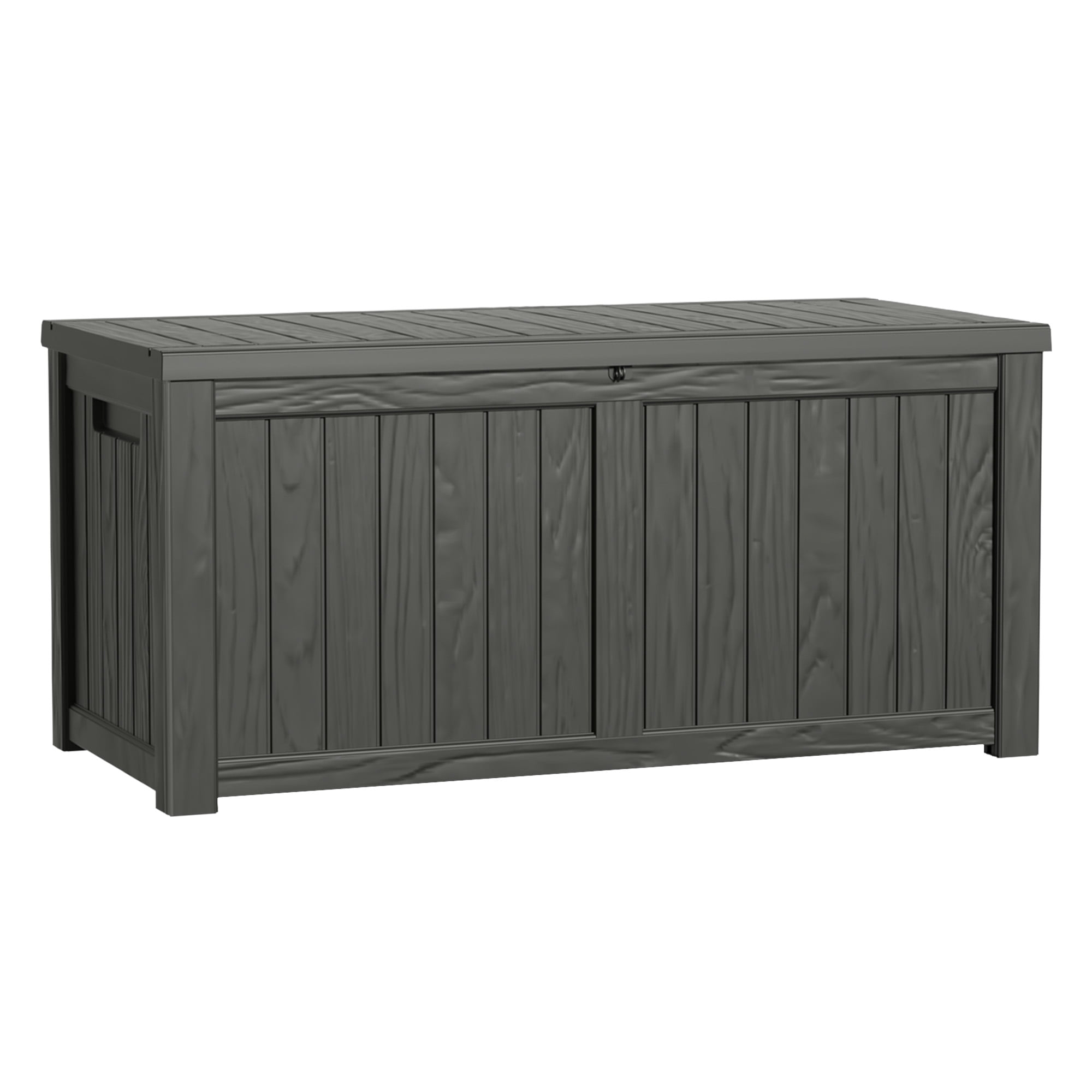 MAYEERTY 120 Gallon Outdoor Deck Box, Large Capacity Storage Box for Patio Furniture Cushions, Pillow with Wheels, Black