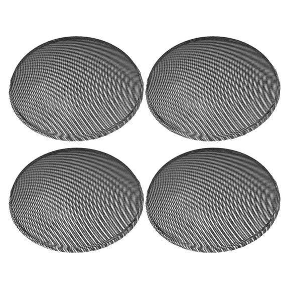 Unique Bargains 4 Pcs Universal 9 Inch Speaker Grills Mesh for Audio Subwoofer 235x245x12mm Grille without Frame Black