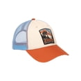 thumbnail image 2 of Zion National Park Utah Men's Retro Vintage 1909 Stitch Patch Trucker Hat Cap (Cream/Blue/Burnt Orange), 2 of 4