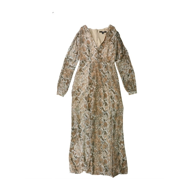 GUESS Womens Snake Maxi Dress beige L Walmart