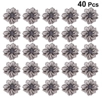 GOOHOCHY  40 Pcs Artificial Flowers Garland Decoration Child Light Grey