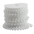 thumbnail image 1 of EeaseMX Guirnalda de perlas acrílicas de 10 m, cadena de carrete para decoración de bodas, ramos de novia y fiestas (blanco), 1 of 7