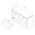 thumbnail image 2 of South Shore Aviron 6-Drawer  Dresser, 2 of 9