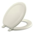 thumbnail image 2 of Kohler  Stonewood Wood Round Toilet Seat K-4648-96 Biscuit, 2 of 2