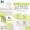 thumbnail image 2 of G's Cleaning Biodegradable All Purpose Cleaner – 32 oz Non-Toxic Natural Cleaning Spray – Multipurpose Cleaner Spray for Multi Surface, Kitchen, Counter Top, Furniture, Floor, Home and Household, 2 of 4