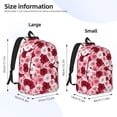 thumbnail image 4 of Xecao Rose for Canvas College Laptop Backpack, Durable Rucksack Travel Notebook Bag School Backpack Book Bag for Men Women, 4 of 8
