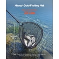 thumbnail image 5 of VEVOR Fishing Net, Landing Nets with Telescopic Handle, Portable Lightweight Stronger 6063 Aluminum Fish Gear, Nylon Covered PVC, Durable and Fish-friendly,26 inch Net Opening for Saltwater Bait Fish, 5 of 9