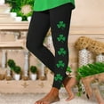 thumbnail image 4 of AherBiu St. Patrick's Day Yoga Leggings for Womens Stretch Clover Printed Workout Gym Legging Bottom Pants, 4 of 4