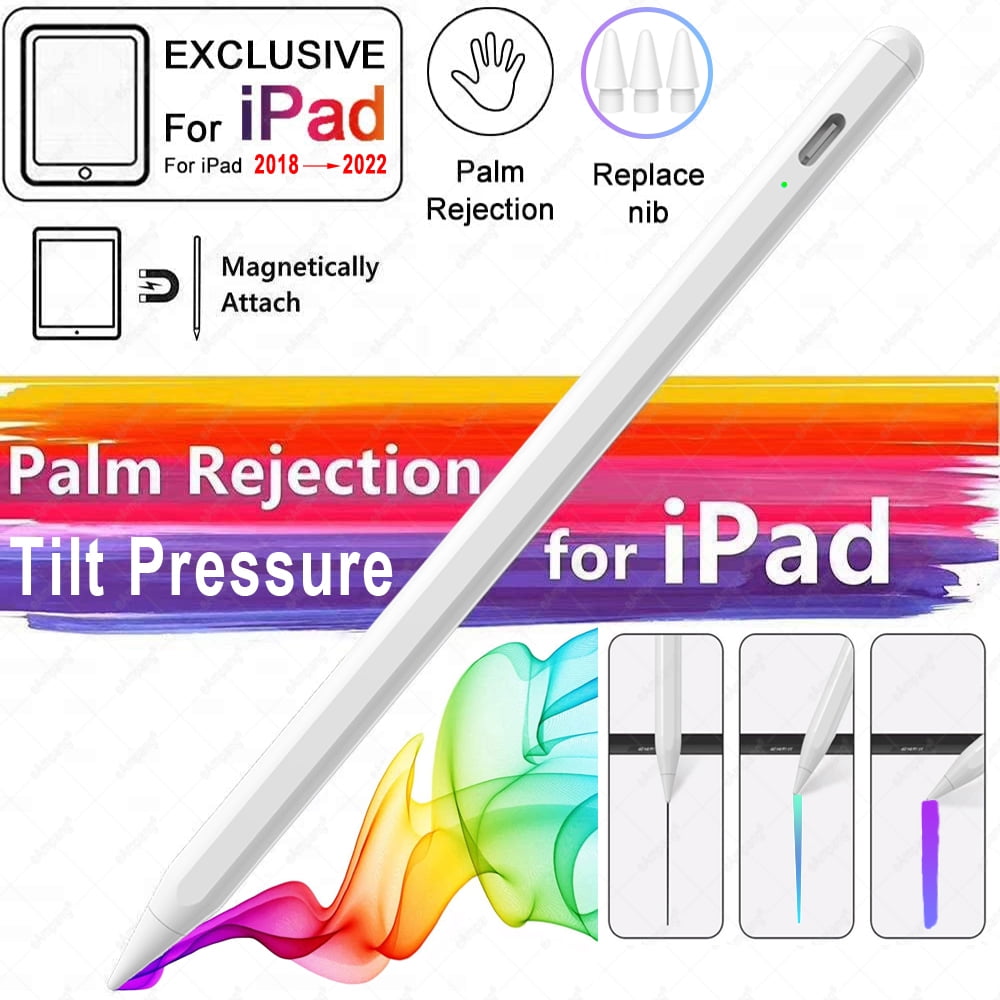 Stylus Pen Palm Rejection Tilt Pen for iPad Air 4 5 Pro 11 12.9 Mini 6