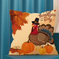 thumbnail image 2 of Fundas de almohada de Acción de Gracias, juego de 4, 18 x 18 pulgadas, otoño, pavo, calabaza, hojas caídas, fundas de almohada para decoración de cosecha de otoño, almohadas decorativas de otoño,, 2 of 3