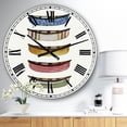 thumbnail image 2 of Designart Oversized Multicolor Analog Round Modern Wall Clocks, CLM25935-C23, 2 of 3