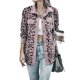 thumbnail image 2 of Lucakuins, chaquetas salvajes a la moda para mujer, estampado de leopardo, cuello vuelto, abrigo de manga larga con botones, ropa de abrigo informal para primavera y oto帽o, 2 of 6