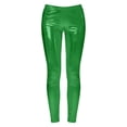 thumbnail image 5 of Women's Metallic Shiny Leggings High Waisted Elastic Glitter Pants Fashion Tight Yoga Sport Pant with Pockets, 5 of 6