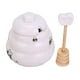thumbnail image 3 of Accesorios de cerámica perfecl Tarros contenedores de almacenamiento multifuncionales con tapa tarro de miel, 3 of 8