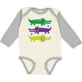 thumbnail image 3 of Inktastic Mardi Gras Holiday Alligators Boys or Girls Long Sleeve Baby Bodysuit, 3 of 5