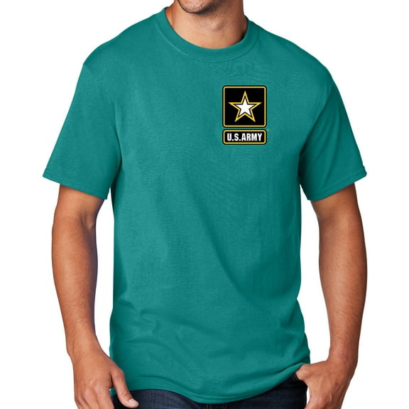Men's United States Army T-shirt, 3XL Bright Aqua Blue - TALL