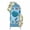 Blue Green, variant on Coastal Jellyfish Arch Backdrop Cover 5FT, Nautical Coral Starfish Ocean Creatures Spandex Fitted Stretchy Arch Stand Covers, Round Top Chiara Backdrop Cover for Wedding Party Birthday Baby Shower