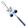thumbnail image 4 of Blue Evil Eye Wind Chimes Car Hanging Ornament for Protection with Tassels, 4 of 5