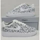 thumbnail image 1 of Air Force 1 Custom White Shoes Black & Gray Edgy Monochrome Splatter Mens Womens, 1 of 6