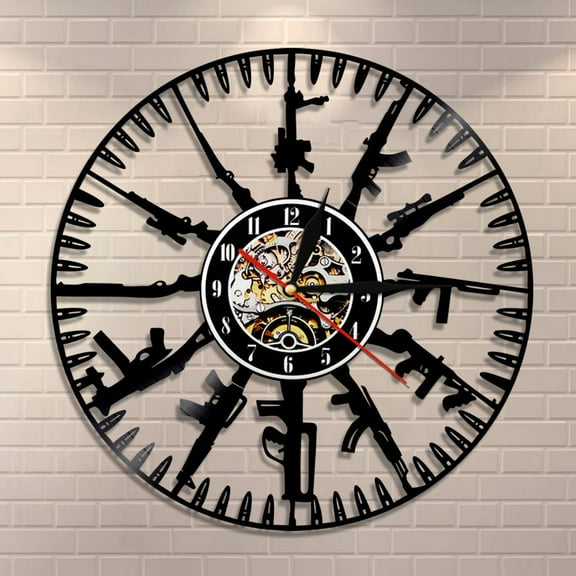 Home Decor Vinyl Record Wall Clock Military Wall Art Gift For Soldiers And Army