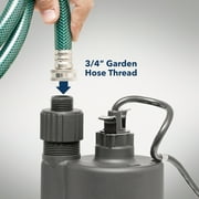 Superior Pump 91330 1/3 HP Thermoplastic Submersible Multi Use Pool Hot Tub Pump with 10-Foot Cord