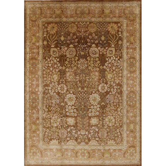 Ahgly Company Machine Washable Indoor Rectangle Industrial Modern Mahogany Brown Area Rugs, 7' x 10'