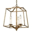 thumbnail image 2 of Golden Lighting Athena 3-light Pendant in Grecian Gold, 2 of 10