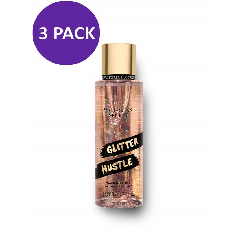 Victoria's Secret Glitter Hustle For Women Body Mist Spray, 8.4 oz (PACK 3)