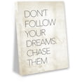 thumbnail image 1 of Awkward Styles Don't Follow Your Dreams Chase Them Printed Art Quotes Wall Decor Motivational Gifts Wall Art For Office Home Decor Gifts Dream Quotes Canvas Wall Art Decorative Modern Art, 1 of 5